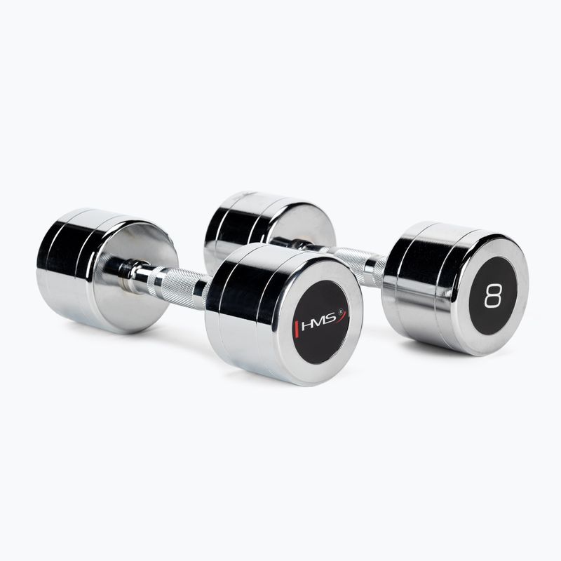 HMS CHD08 dumbbells 2 pcs. 8 kg silver 17-66-187