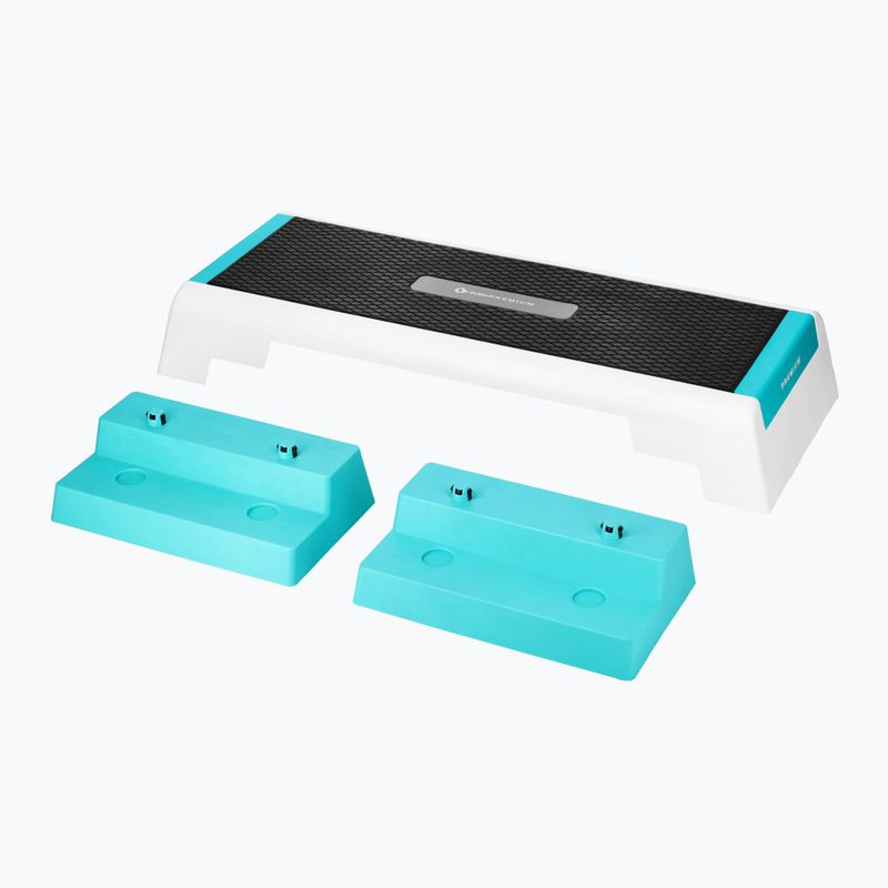 HMS aerobics stepper AS007 premium white/mint 2