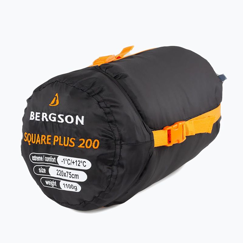 BERGSON Square Plus 200 dark denim sleeping bag 7