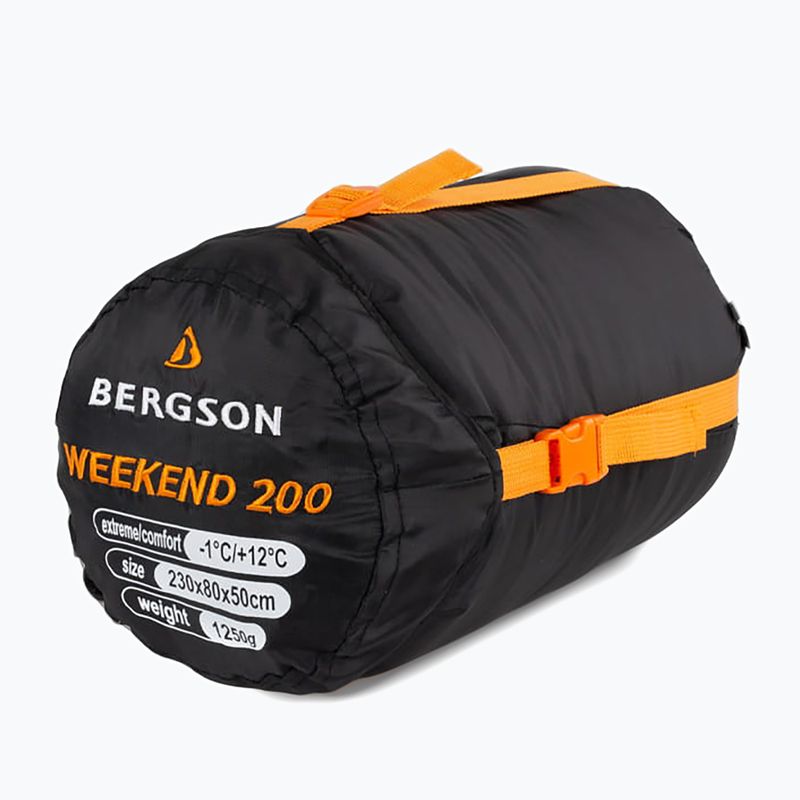 BERGSON Weekend 200 black sleeping bag 8