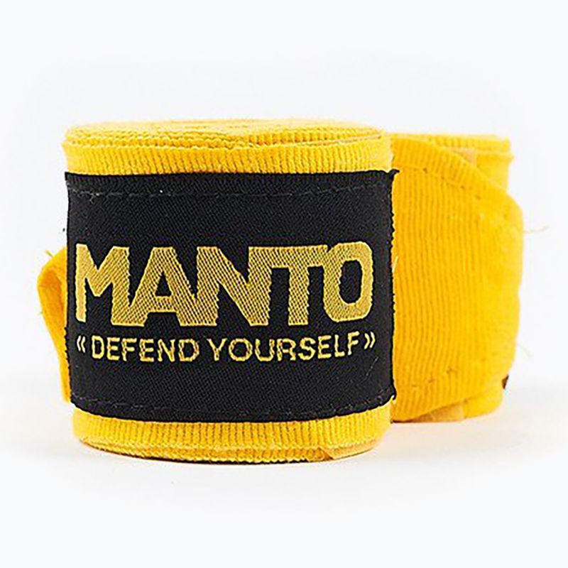 Boxing bandages MANTO Defend V2 400 cm yellow 2