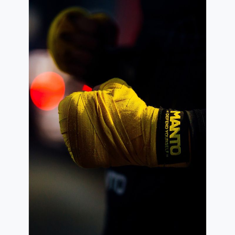 Boxing bandages MANTO Defend V2 400 cm yellow 5