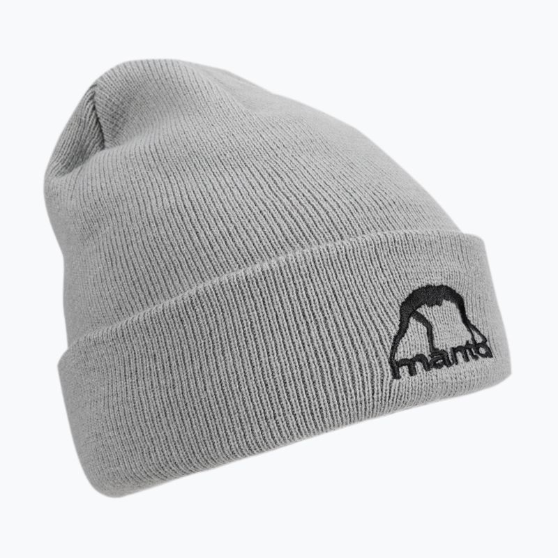 MANTO Logo 21 grey winter cap MNC467_MEL_9UN