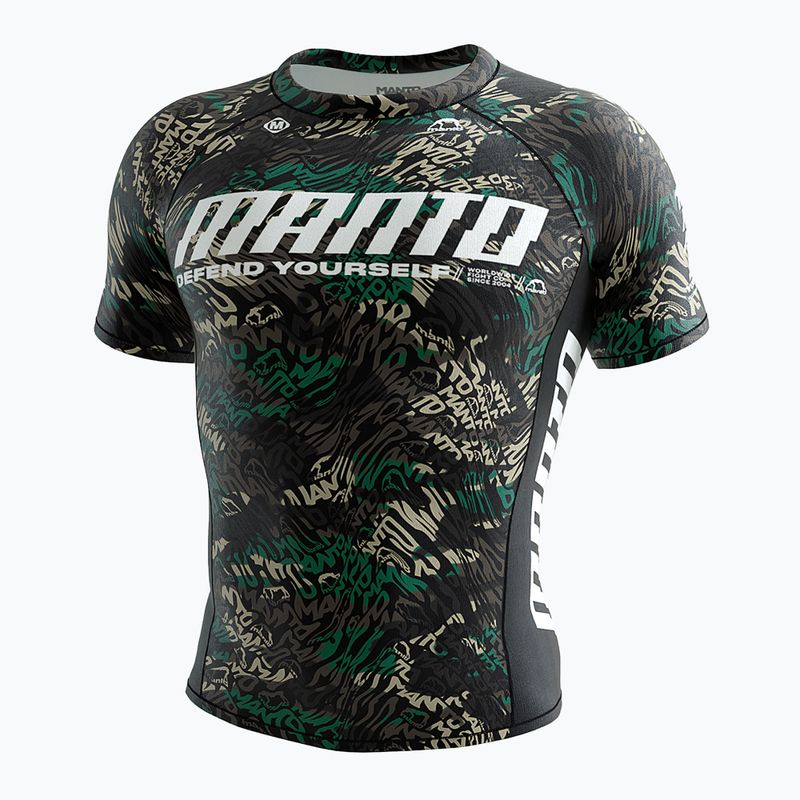 MANTO Distort men's rashguard t-shirt black MNR509