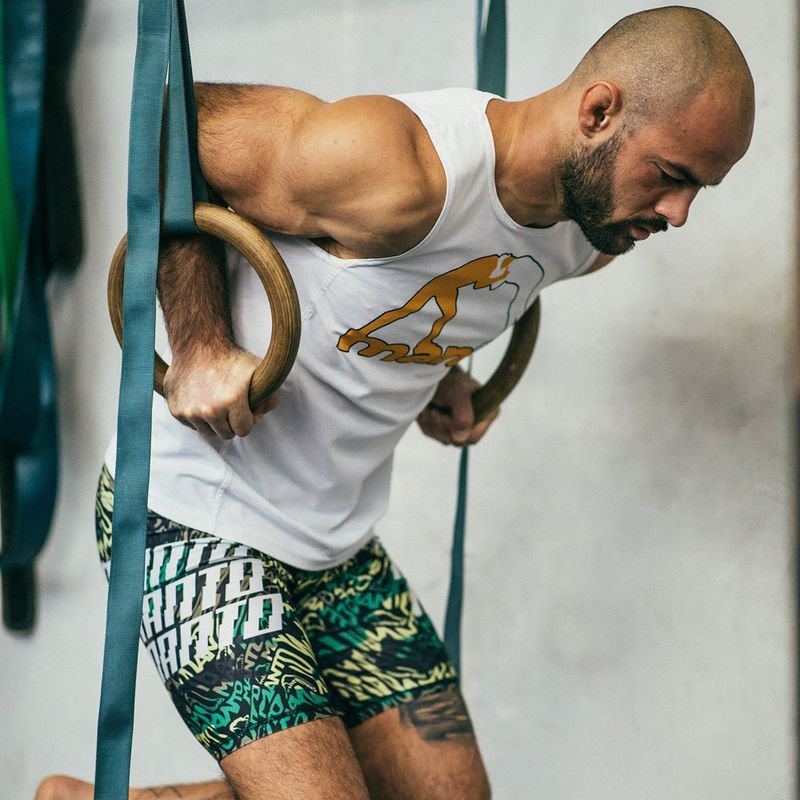 MANTO Distort moro men's training shorts MNS523 8