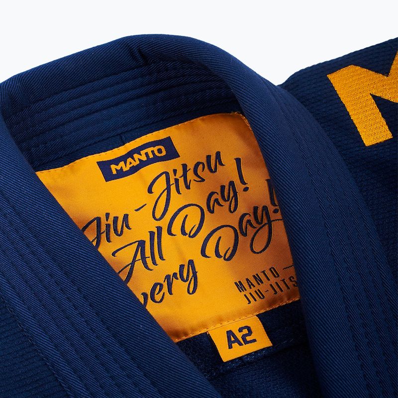GI for men's Brazilian jiu-jitsu MANTO X4 navy blue MNG978 5