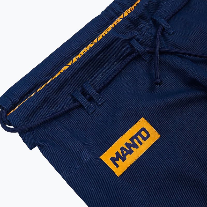 GI for men's Brazilian jiu-jitsu MANTO X4 navy blue MNG978 7