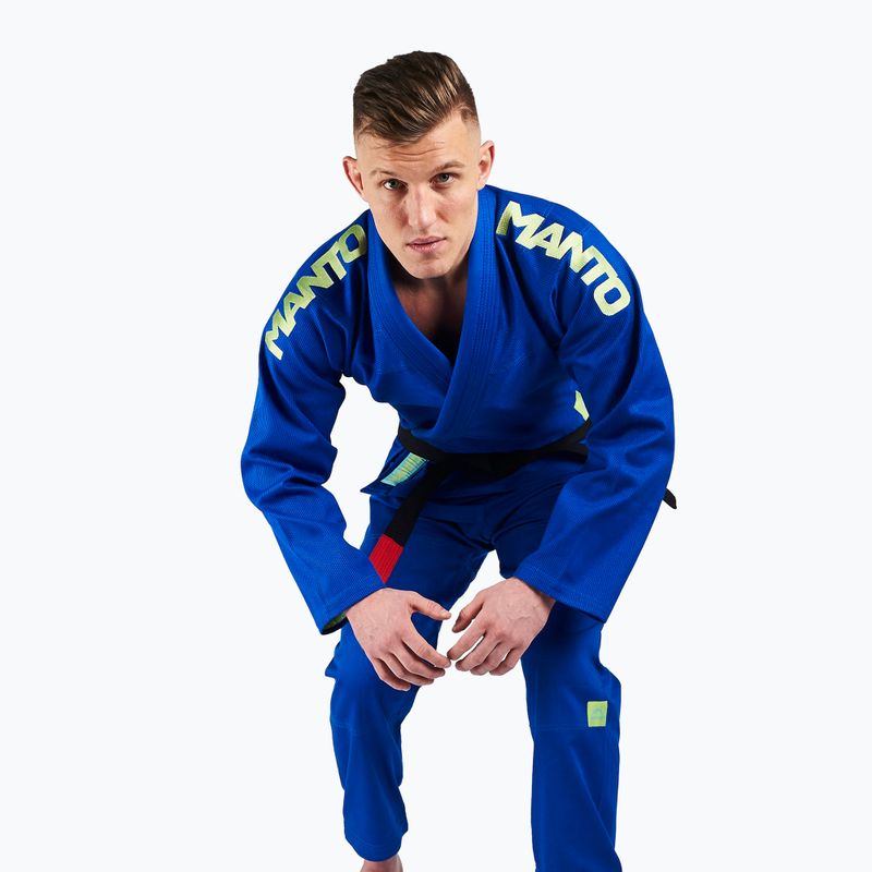 GI for men's Brazilian jiu-jitsu MANTO X4 blue MNG978 8
