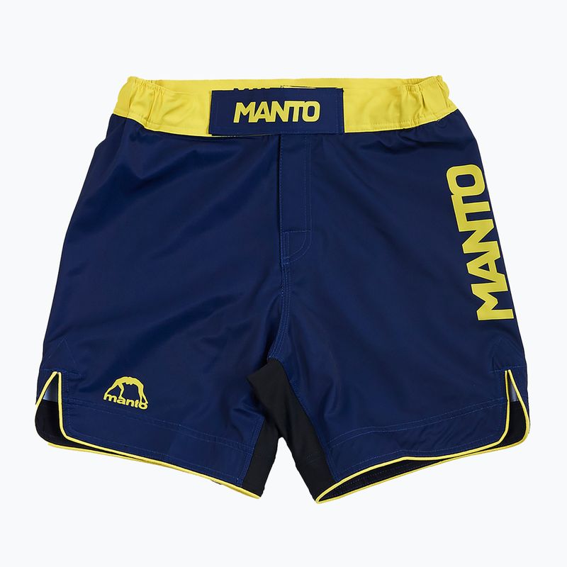MANTO Stripe 2.0 men's training shorts navy blue MNS002_NAV_2S