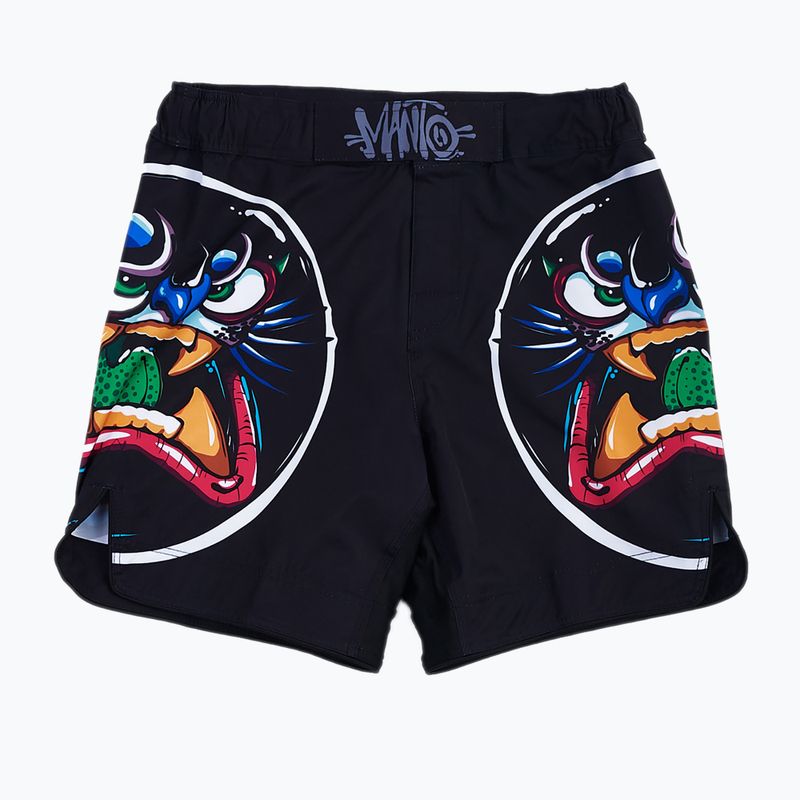 MANTO Panther men's training shorts black MNS005_BLK_2S