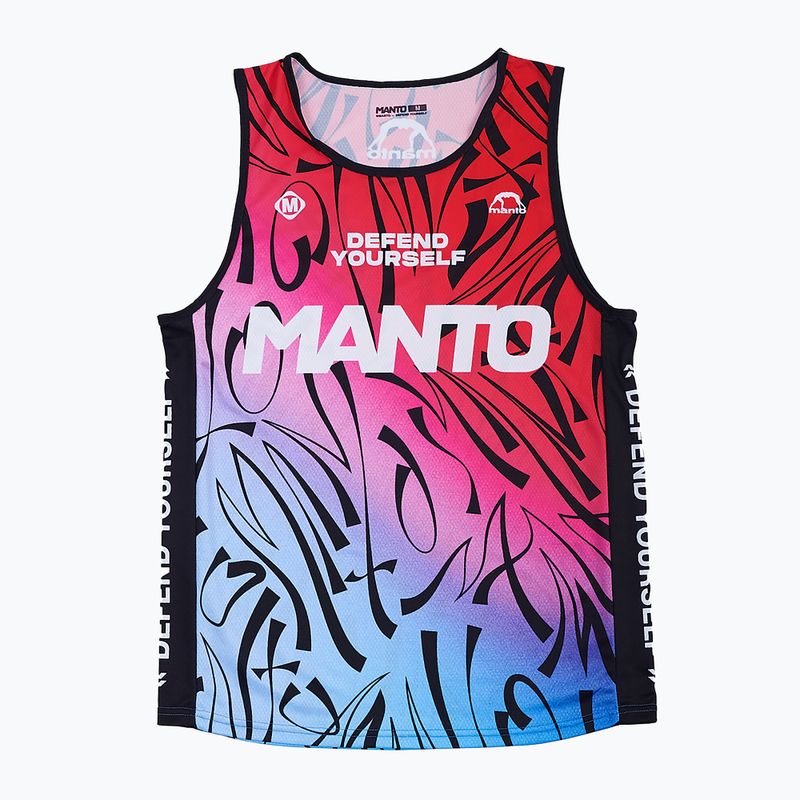 Men's training tank top MANTO Multi Gradient red-blue MNR512