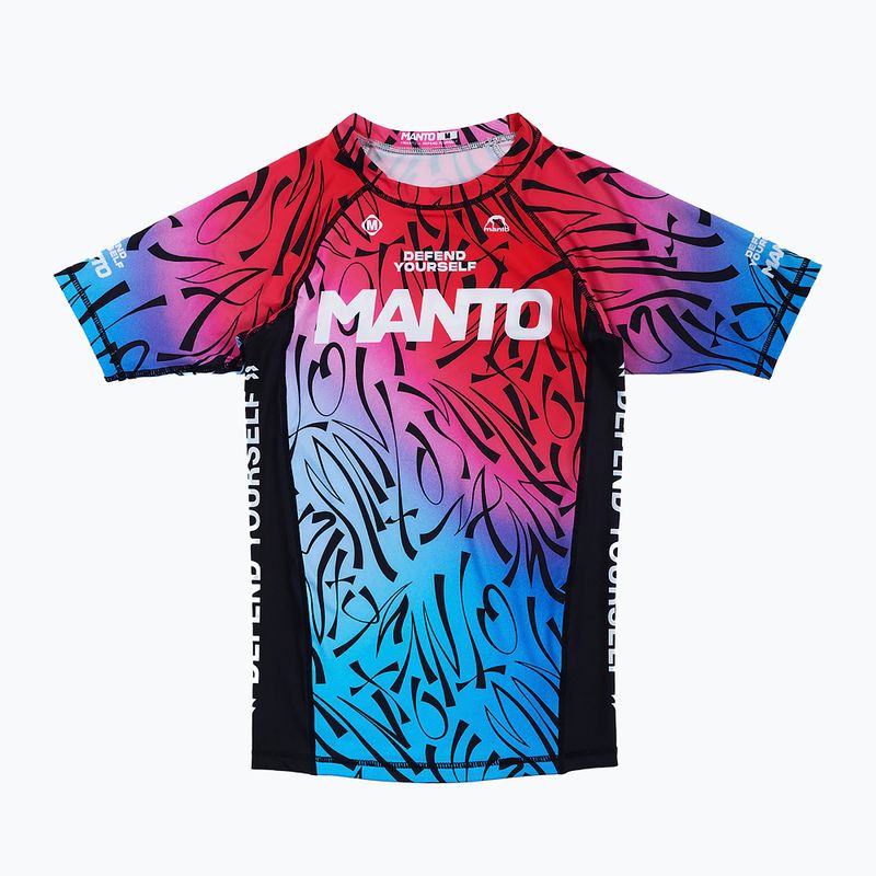 MANTO men's rashguard Multi Gradient red-blue MNR854 3