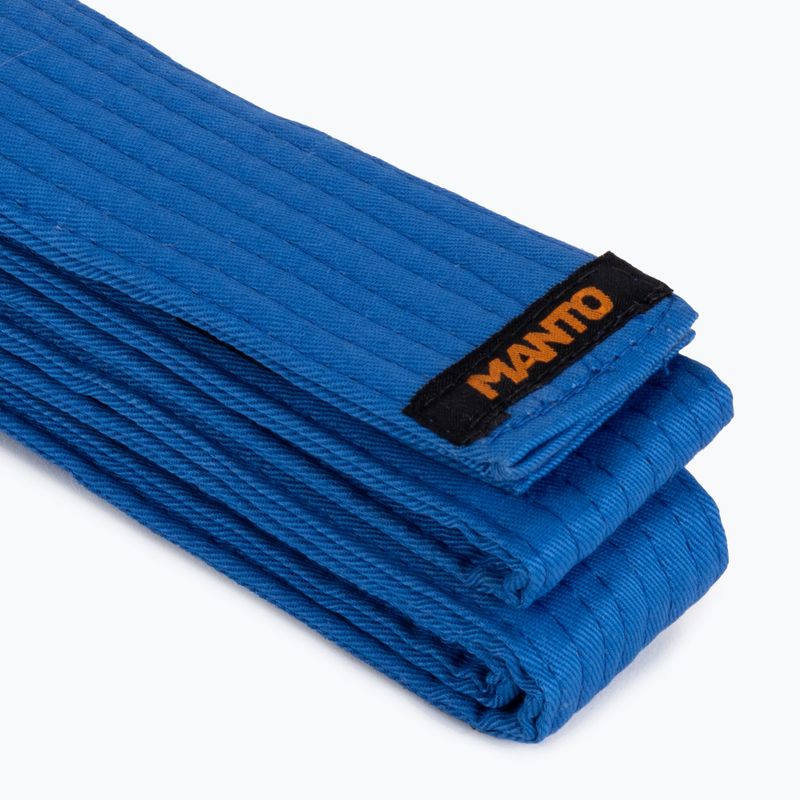 MANTO Label blue Brazilian jiu-jitsu belt MNA854