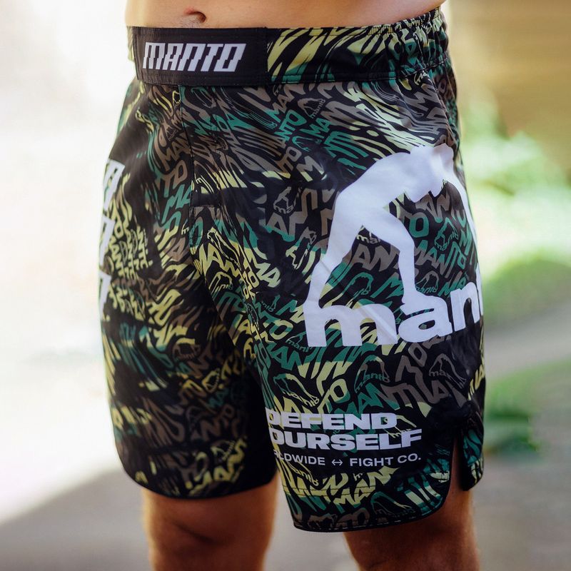 MANTO Distort moro men's training shorts MNS518 8
