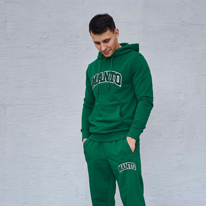Men's MANTO Varsity hoodie green MNH479_GRE 4