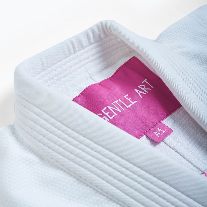 GI for Brazilian jiu-jitsu men's MANTO Balaclava white MNG982_WHT/PIN 4