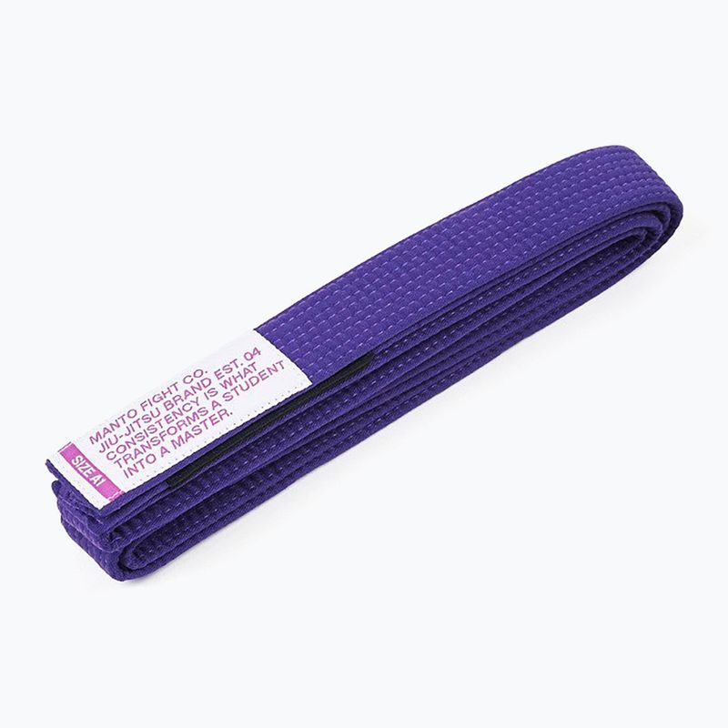 Brazilian jiu-jitsu belt MANTO BJJ Motto purple