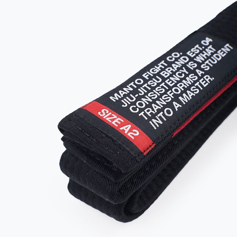 MANTO BJJ Brazilian jiu-jitsu belt Motto black 2