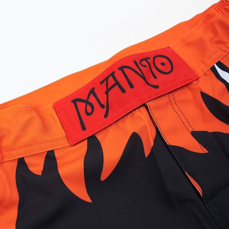 MANTO Diablo men's training shorts black-orange MNS507_BLK 5