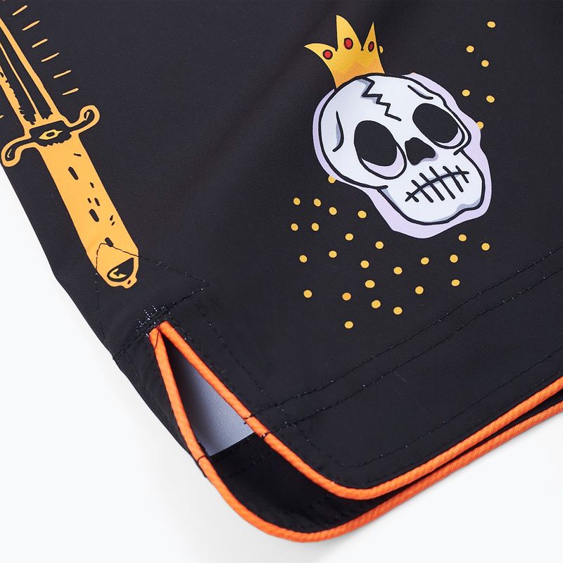MANTO Diablo men's training shorts black-orange MNS507_BLK 8