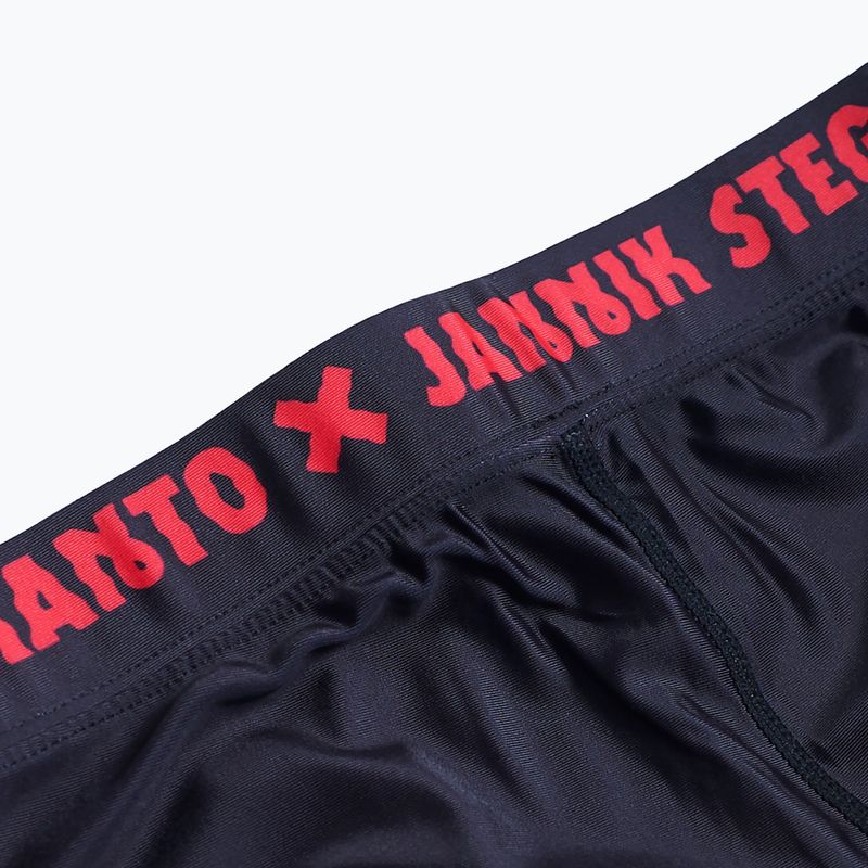 Men's training leggings MANTO Night Out black/red 4