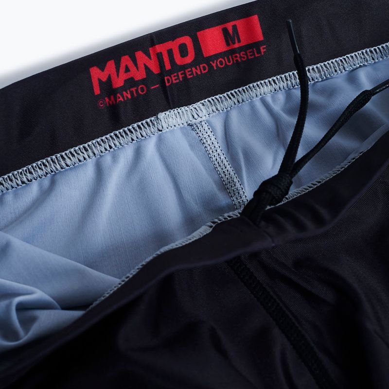 Men's training leggings MANTO Night Out black/red 5