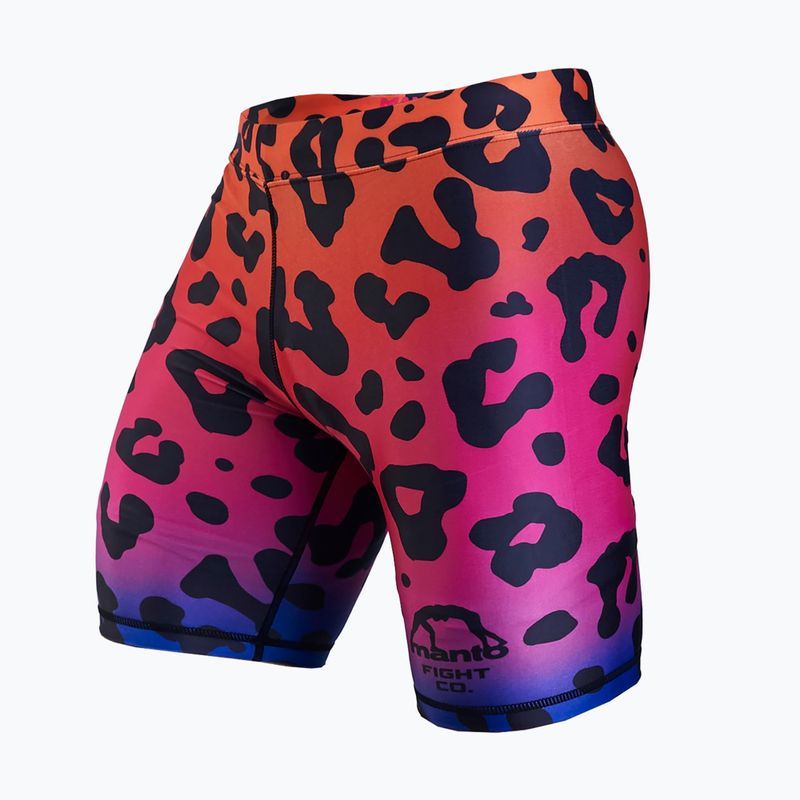 Men's MANTO Leopard black print shorts