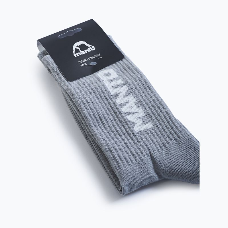 MANTO Logotype 23 socks 1 pair grey 3