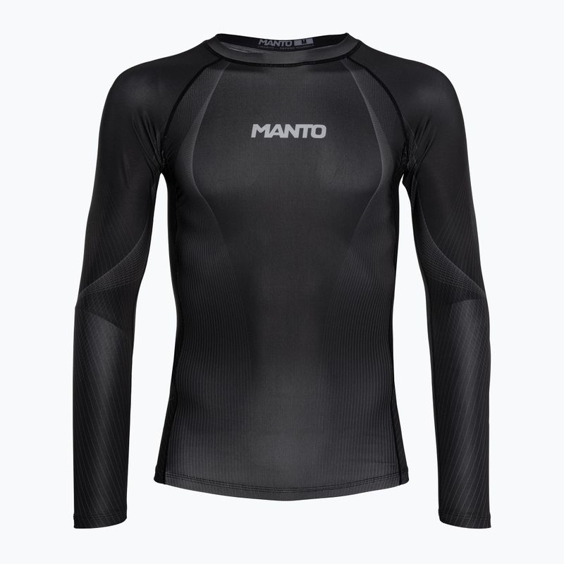 MANTO FLOW men's longsleeve Rashguard black