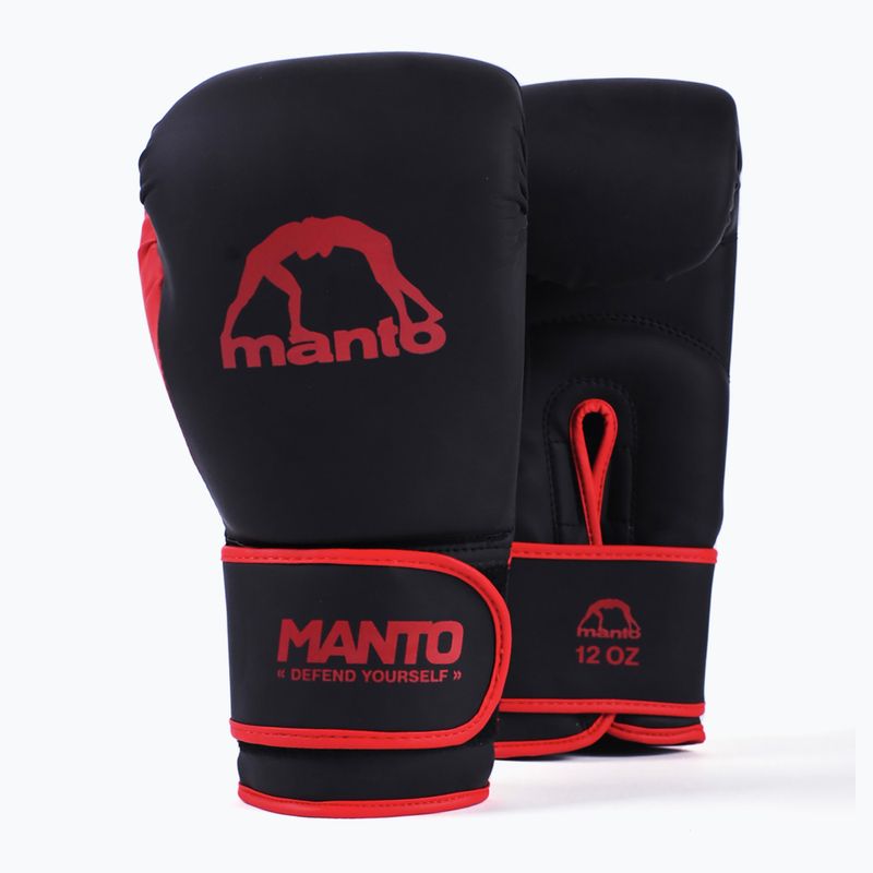 Boxing gloves MANTO Essential black/red