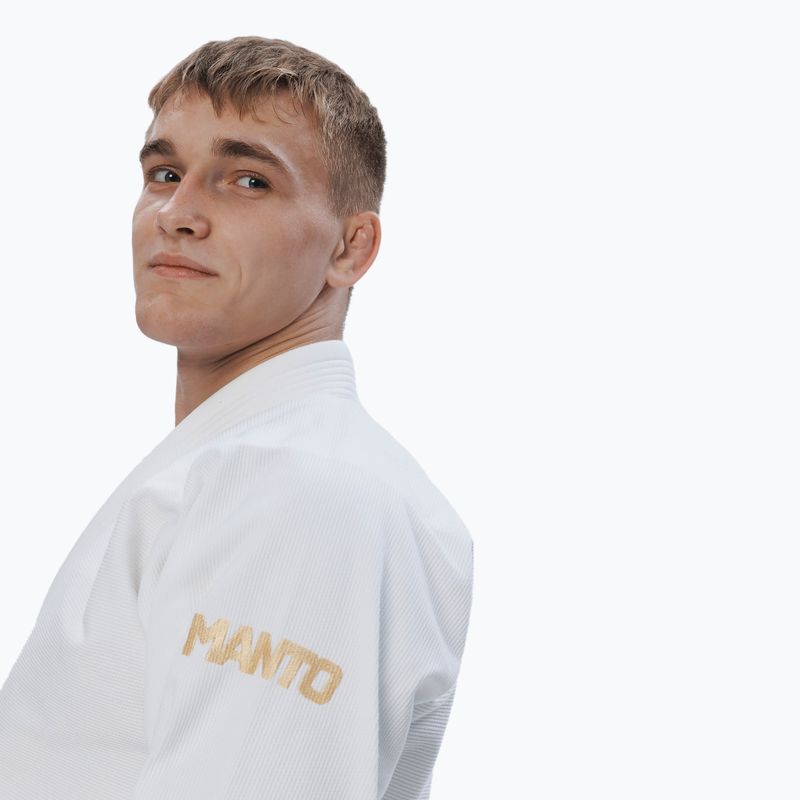 GI for Brazilian jiu-jitsu MANTO Rise 2.0 white 4