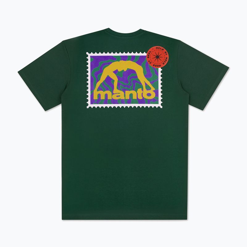 Men's T-shirt MANTO Stamp 25 pine green 2