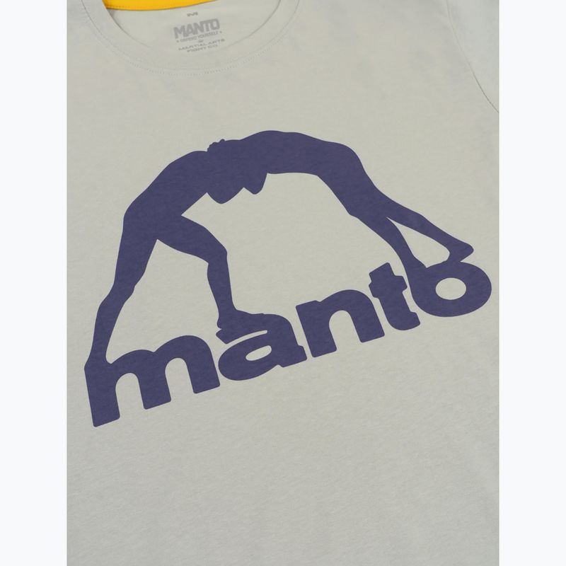 Men's T-shirt MANTO Vibe 25 light grey/dark purple 2