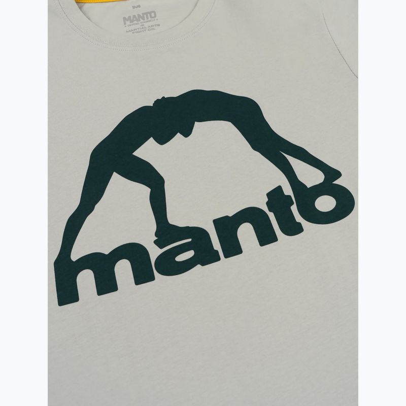 Men's T-shirt MANTO Vibe 25 light grey/dark green 2