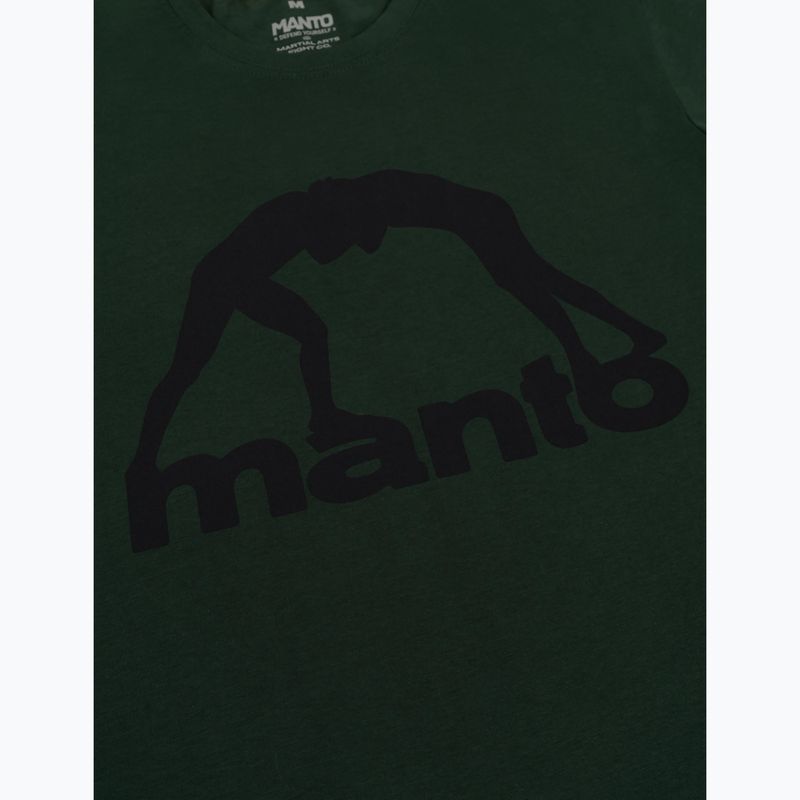 Men's T-shirt MANTO Vibe 25 pine green/black 2