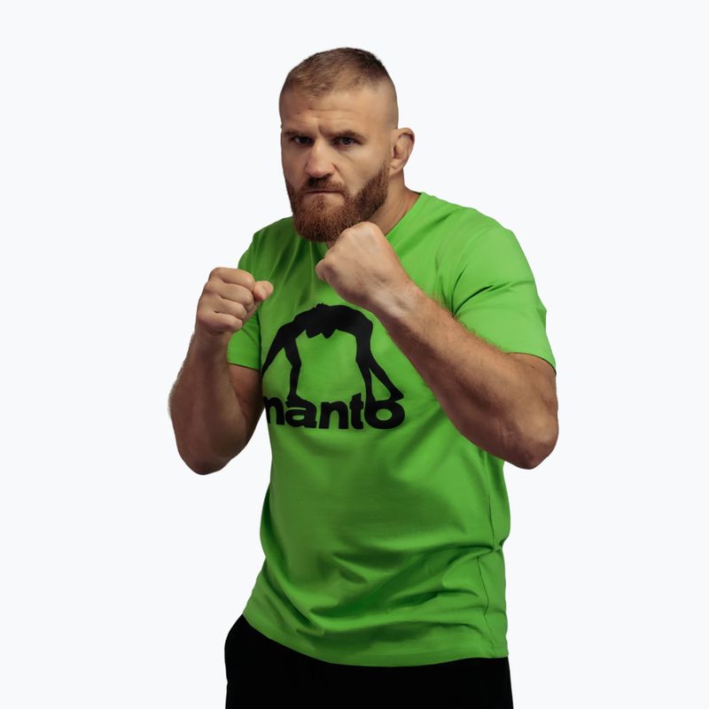 Men's T-shirt MANTO Vibe 25 neon green/reflective 2