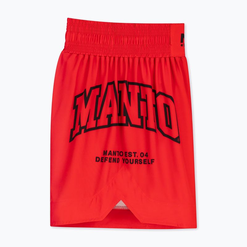 Men's boxing shorts MANTO Varsity red 3