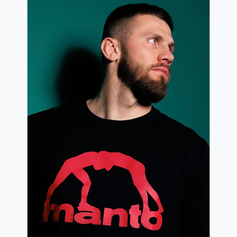 Men's T-shirt MANTO Vibe 25 black/red 3
