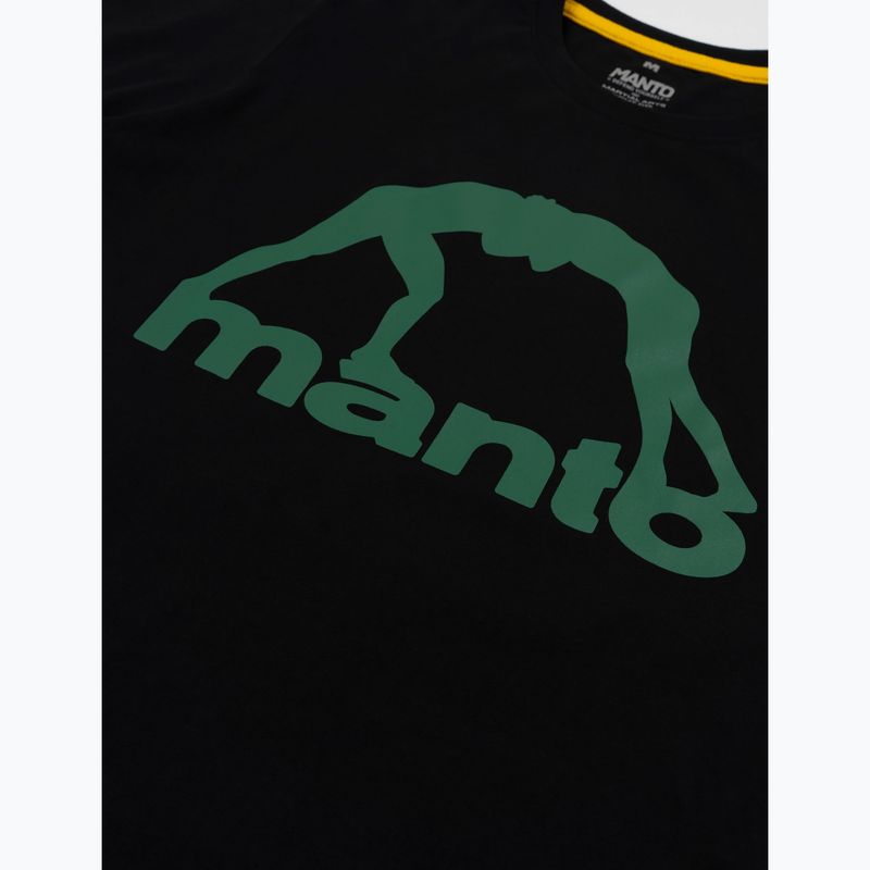 Men's T-shirt MANTO Vibe 25 black/green 2