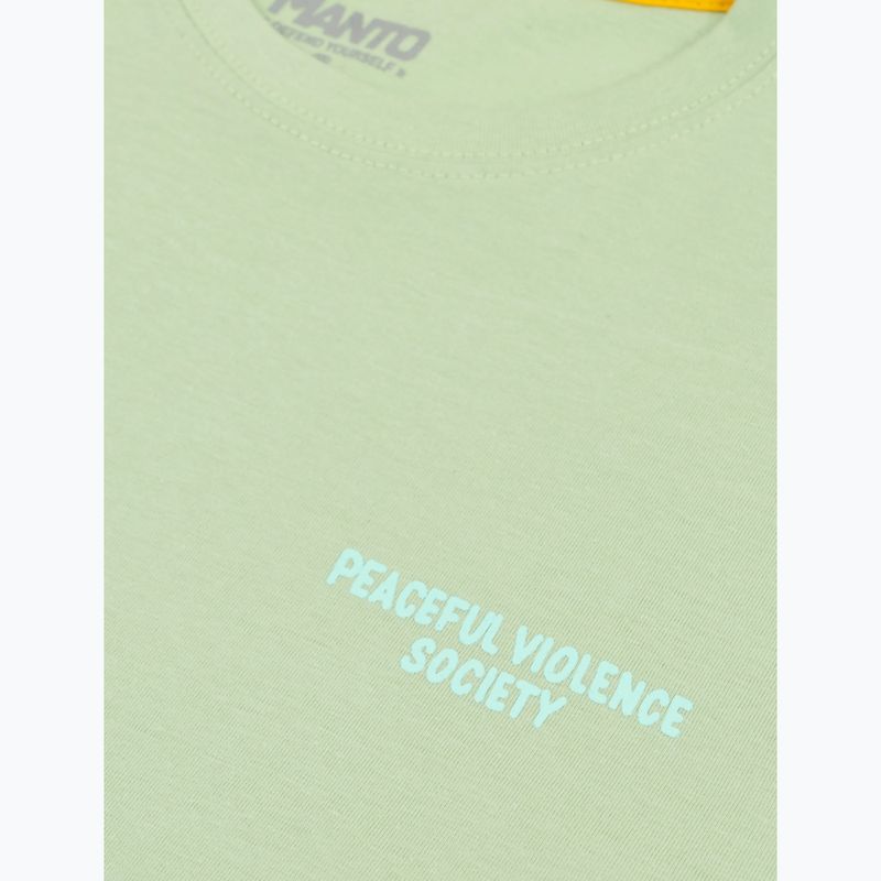 Men's T-shirt MANTO Society 25 lime 3