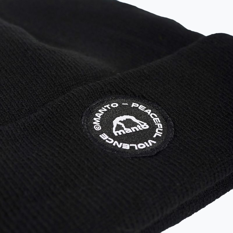 MANTO Circle winter beanie black 2