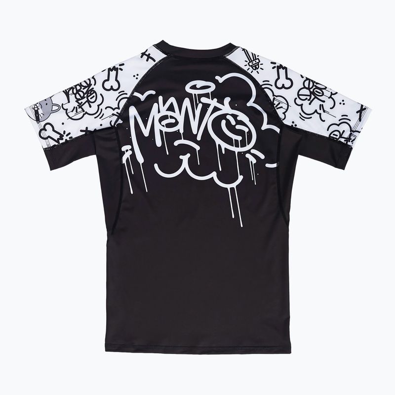 MANTO Debza men's rashguard white/black 2