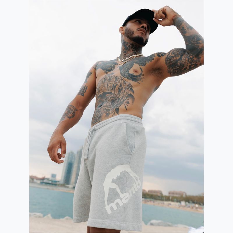 MANTO Logo shorts grey 5