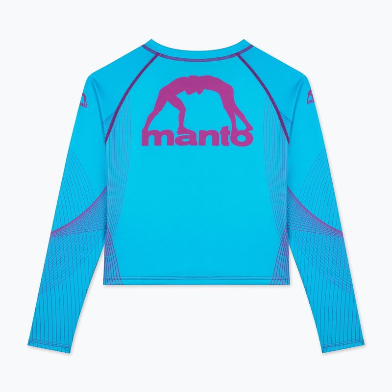 Rashguard longsleeve damski MANTO Peaceful Violence blue 4