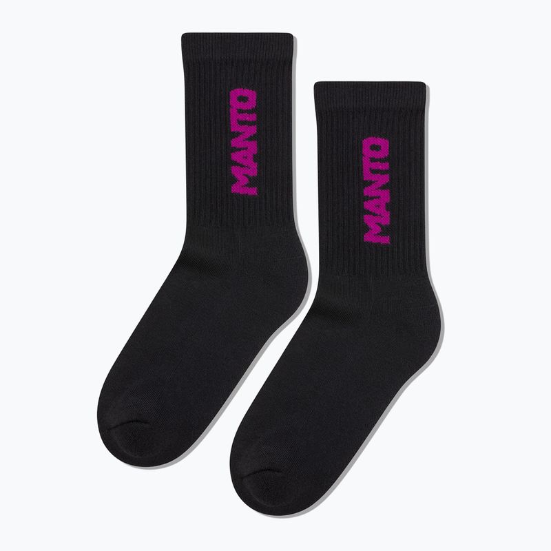 Socks MANTO Logotype black/purple