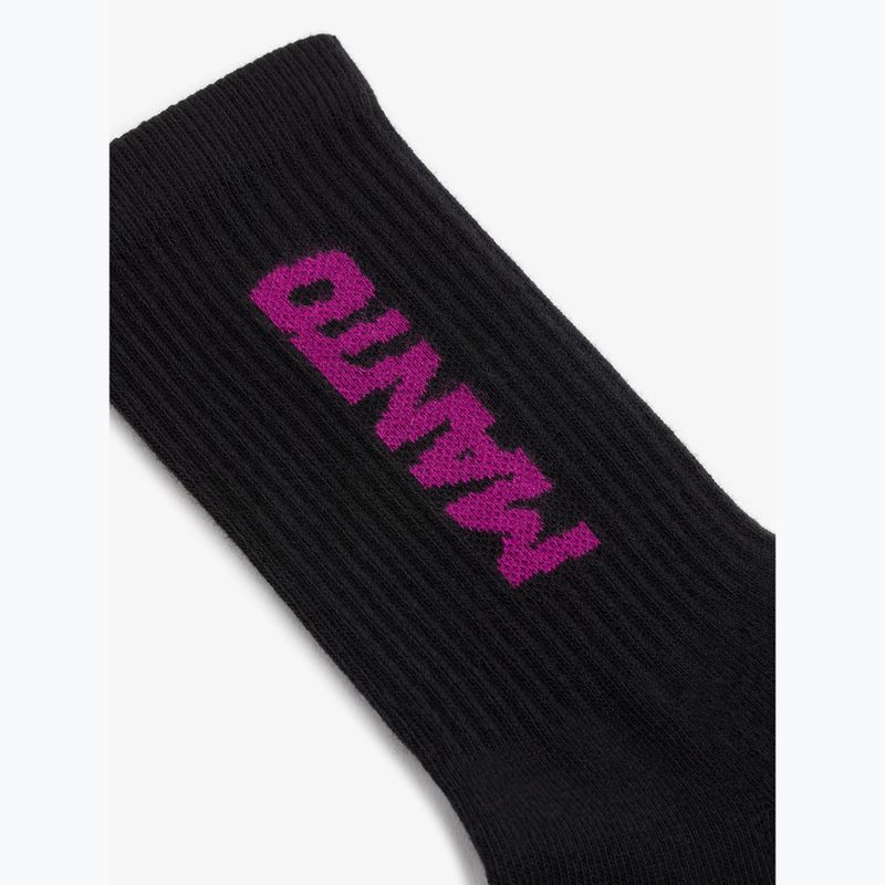 Socks MANTO Logotype black/purple 2