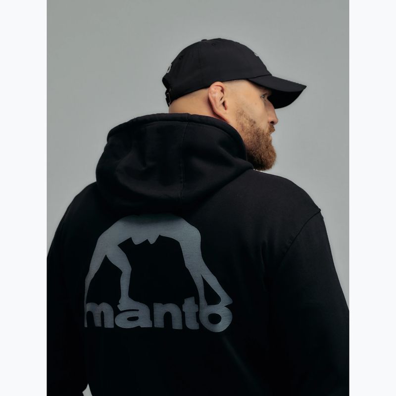 Men's sweatshirt MANTO Peaceful Violence Hoody black 2