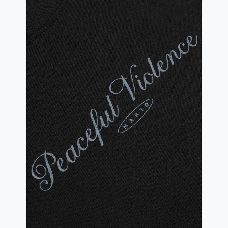 Men's sweatshirt MANTO Peaceful Violence Hoody black 6