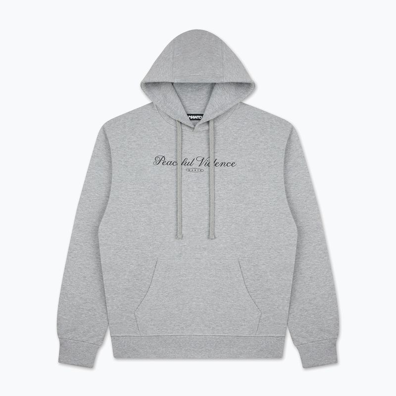 Men's sweatshirt MANTO Peaceful Violence Hoody grey 4