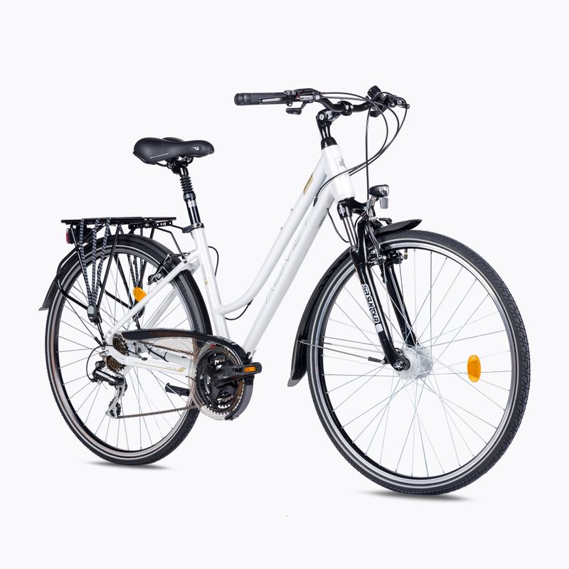 Women's trekking bicycle Romet Gazela 3 white 2228435 2